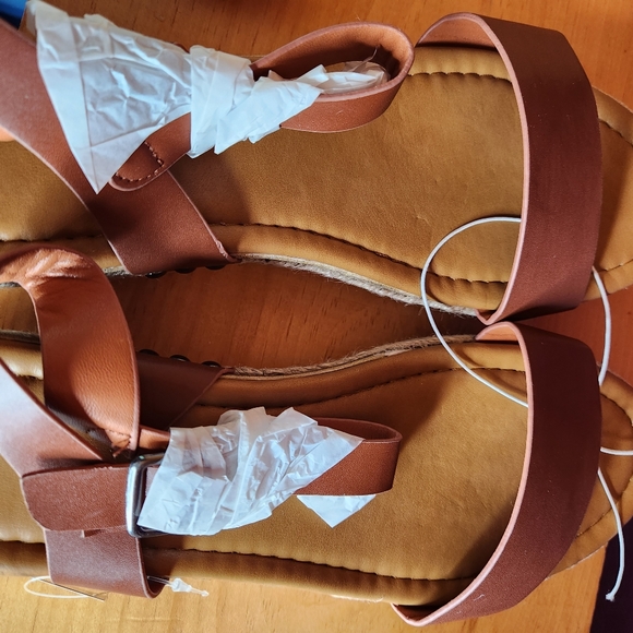 COASIS Womens Brown Platform Sandals - Picture 6 of 6